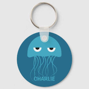 Funny Jellyfish personalizados llaveros