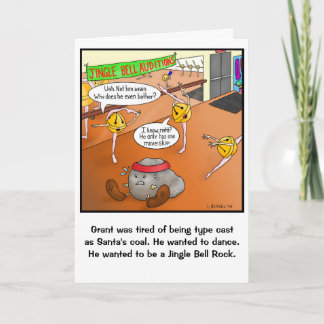 Funny Jingle Bell Rock Navidad Card