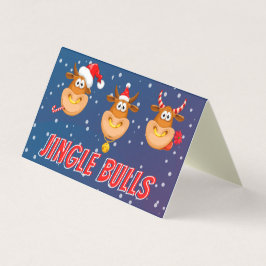 Funny Jingle Bulls 25 tarjetas de Navidades Pack