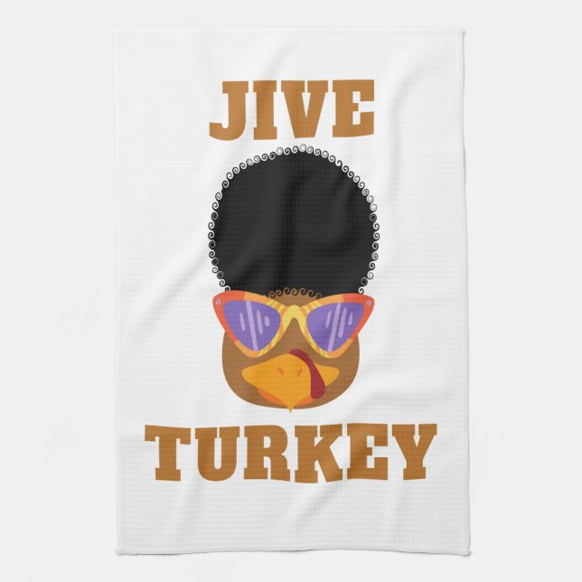 Funny Jive Turkey Kitchel Toalla (Vertical)