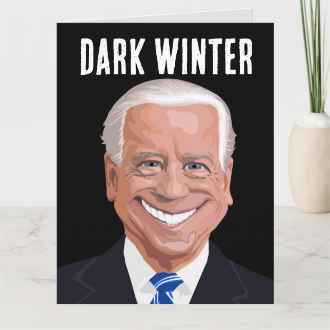 FUNNY JOE BIDEN TARJETAS DE CUMPLEAÑOS DE INVIERNO (Anverso)