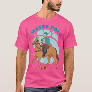 Funny Jugador De Polo De Agua En Caballo Jugando P