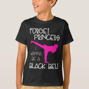 Funny Karate Chica de la camiseta Black Belt Marti