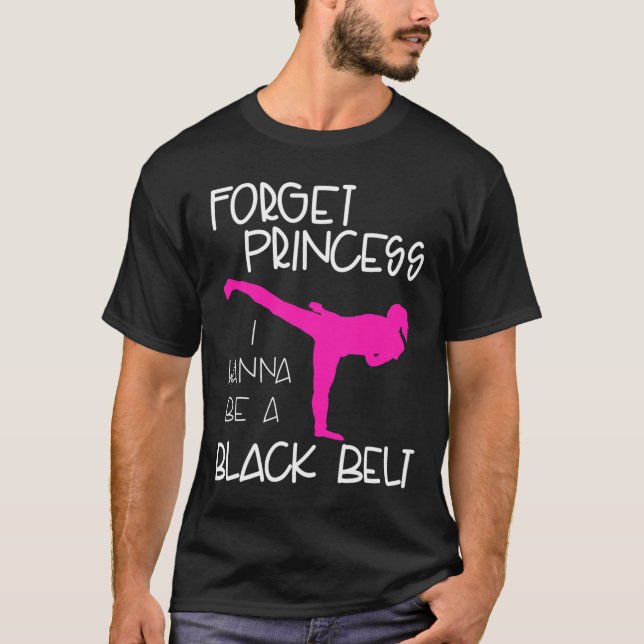 Funny Karate Chica de la camiseta Black Belt Marti (Anverso)