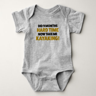 Funny Kayaking Jersey Bodysuit para el bebé