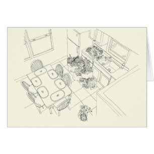 Funny Kitchen Family Shopping Mess from Aboderart