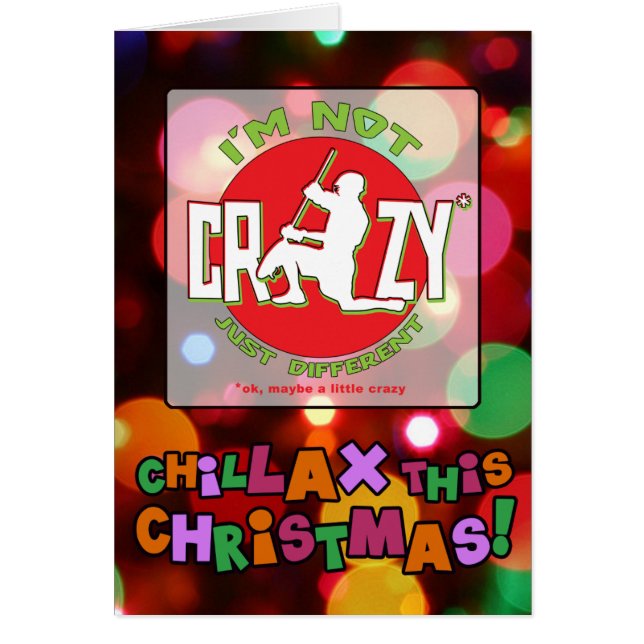 Funny Lacrosse Goalie Navidades Tarjeta Xmas (Frente)