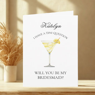 Funny Lemon Martini Serás Mi Tarjeta Para La Novia