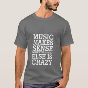 Funny Life Music Cita camisetas para amantes de la