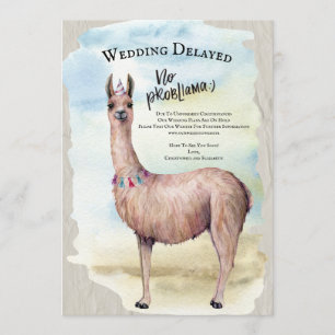 Funny Llama Boda pospuso la invitación