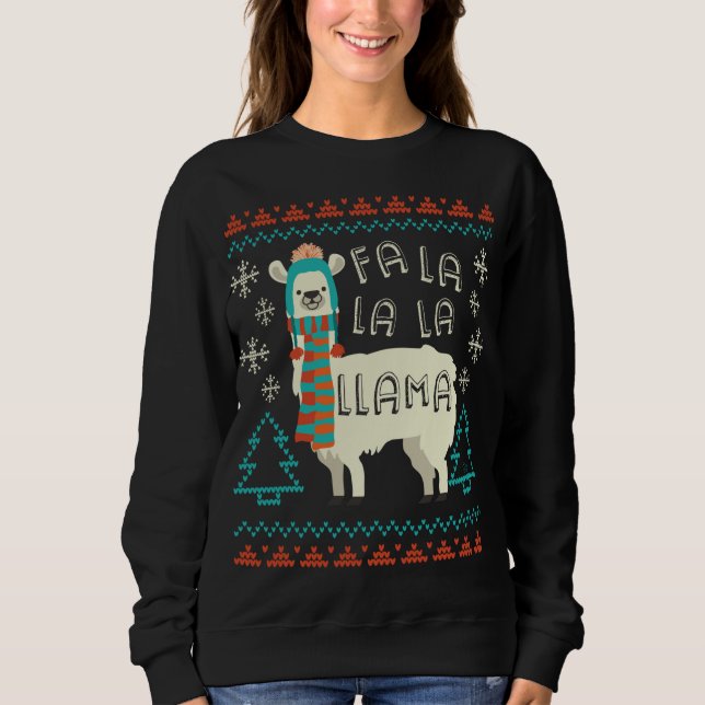 Funny Llama Navidades Sweater Style Alpaca Lover G (Anverso)