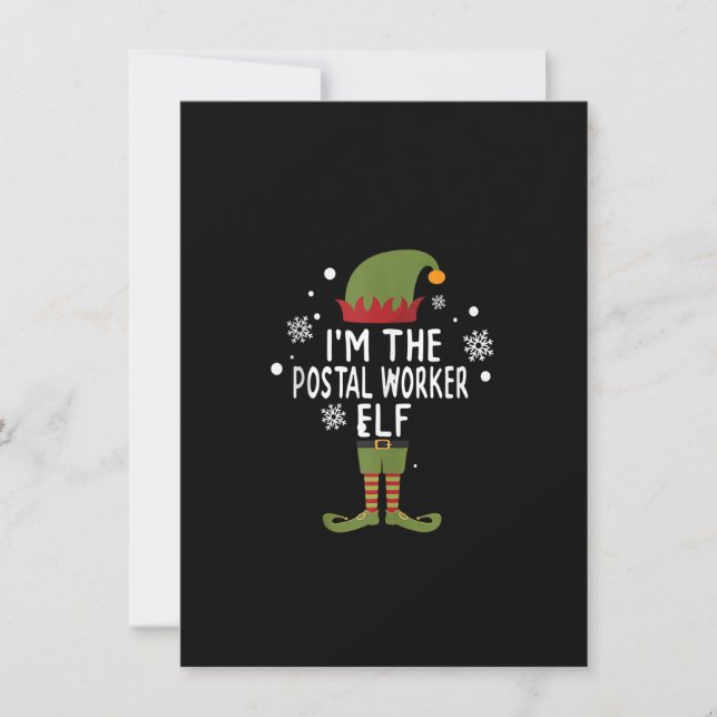 Funny Mail Truck Mailman trabajador postal Elf Chr (Anverso)