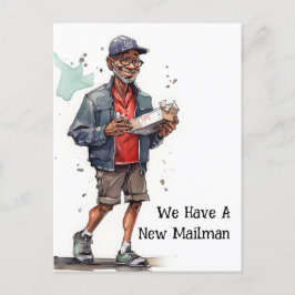 Funny Mailman Moving Invitación