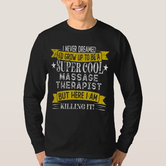 Funny Massachussets Therapist Camisetas Job Title  (Anverso)
