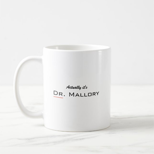 Funny médica personalizado taza de café (Izquierda)
