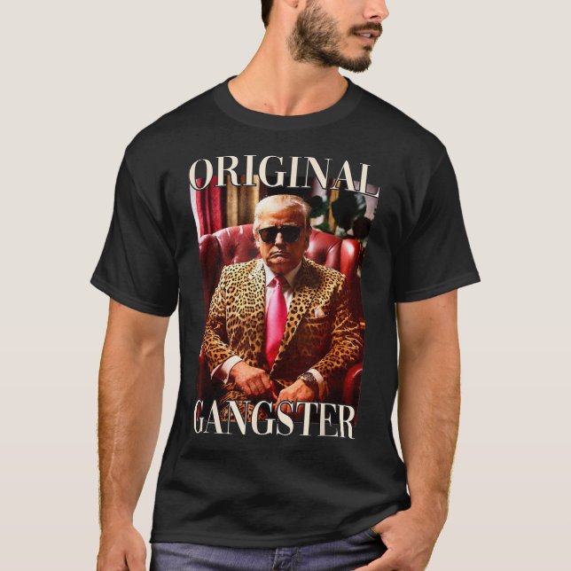 Funny Mega Donald Tr, la camiseta de Gangster orig (Anverso)