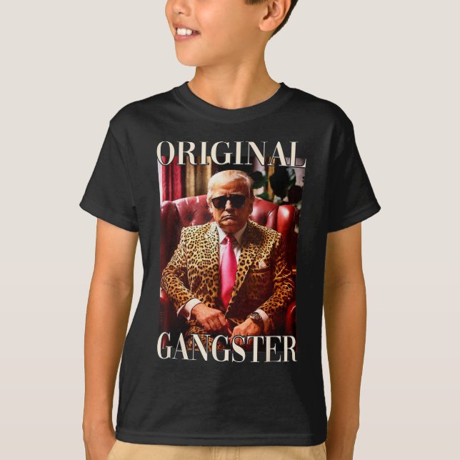 Funny Mega Donald Tr, la camiseta de Gangster orig (Anverso)