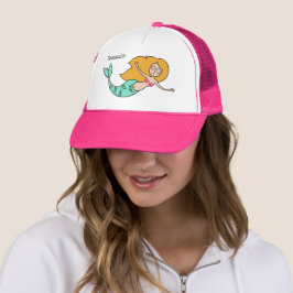 Funny Mermaid gorras de nombres personalizados