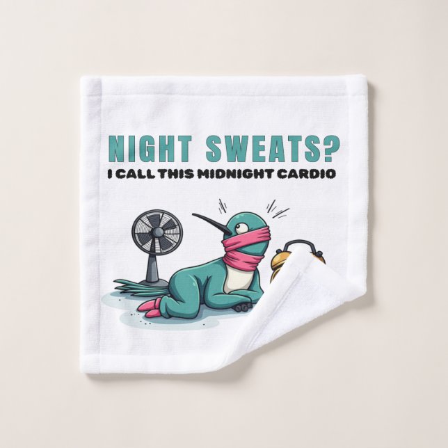 Funny Midnight Cardio Wash Cloth (Toallita)