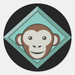 Funny Monkey Pegatinas