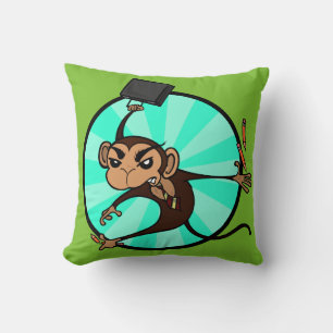 FUNNY MONKEY SQUARE COJÍN DECORATIVO