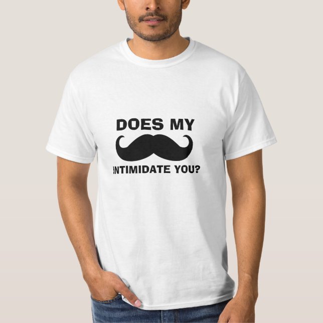 Funny Mustache Cita Camiseta (Anverso)