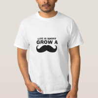 Funny Mustache Cita Camiseta