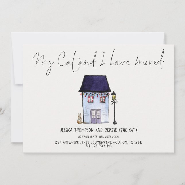 Funny My Cat y yo hemos movido la tarjeta de movim (Anverso)