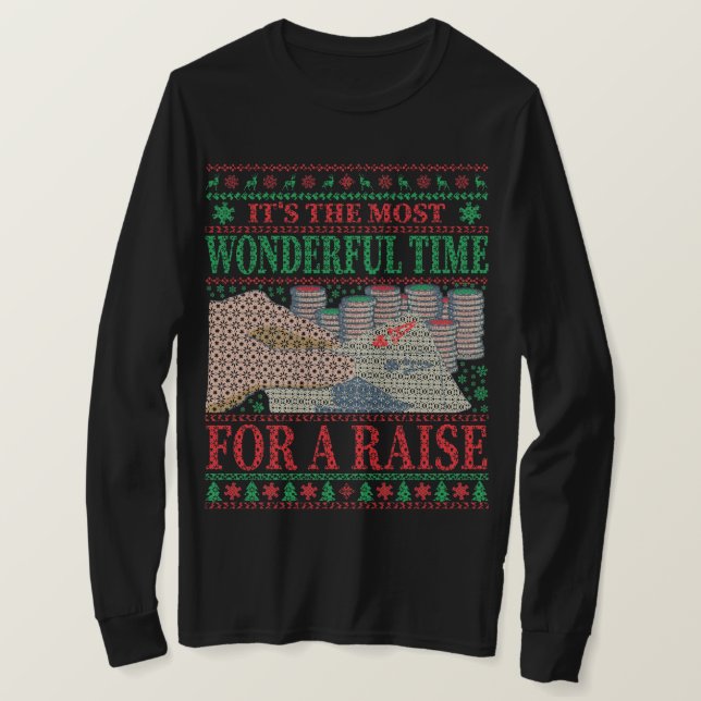 FUNNY NAVIDADES POKER UGLY SWEATER (Anverso del diseño)