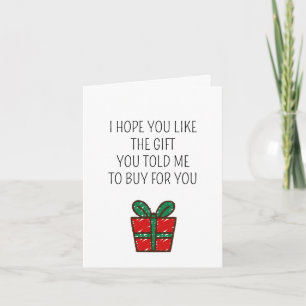Funny Navidades Regalo Chiste Tarjeta de cumpleaño