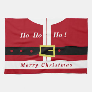 Funny Navidades Santa Kitchen Toalla