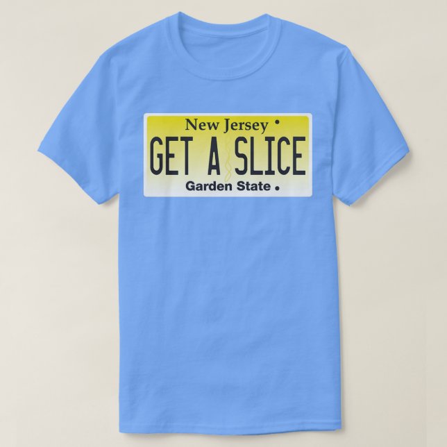 Funny Nueva Jersey NJ Pizza Slice Lover License Pl (Diseño del anverso)