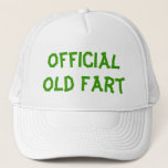 Funny Old Fart Gorra Birthday Gag Gift<br><div class="desc">Que todos sepan que eres un viejo pedo con este elegante gorra.</div>