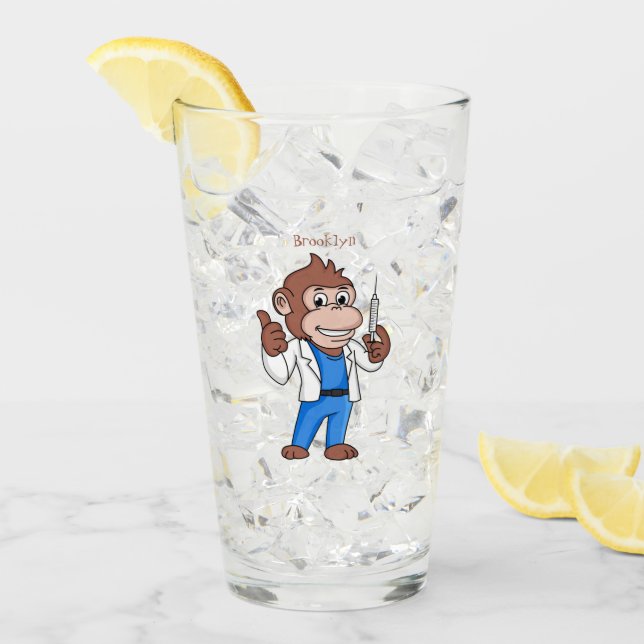 Funny orangutan ape personalizado médica (Anverso (hielo))