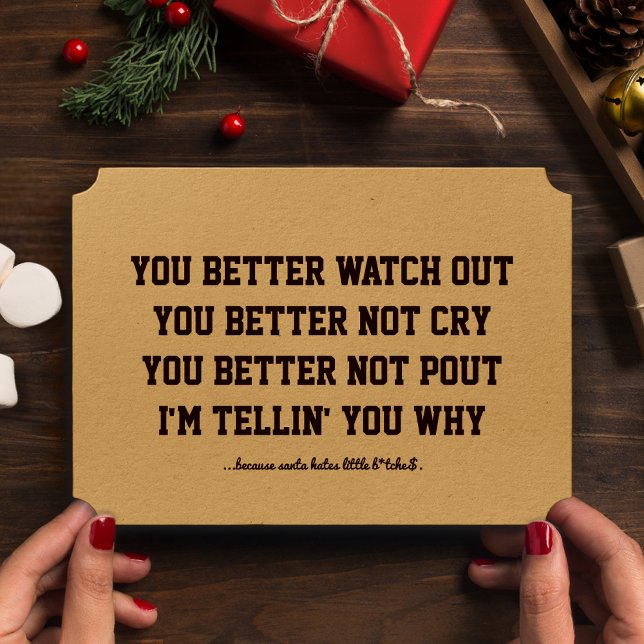 Funny Papá Noel Viene A La Tarjeta De Navidades De (Subido por el creador)