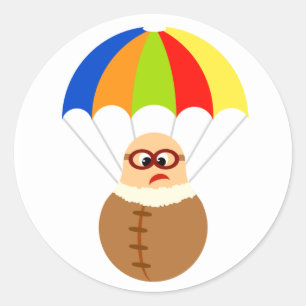 Funny Parachute Pegatina