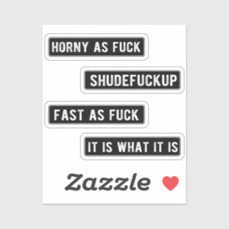 Funny Pegatinas Cascos Packs (Negro)