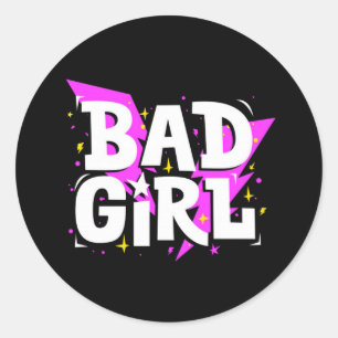 Funny Personalizable malos Pegatinas Chicas