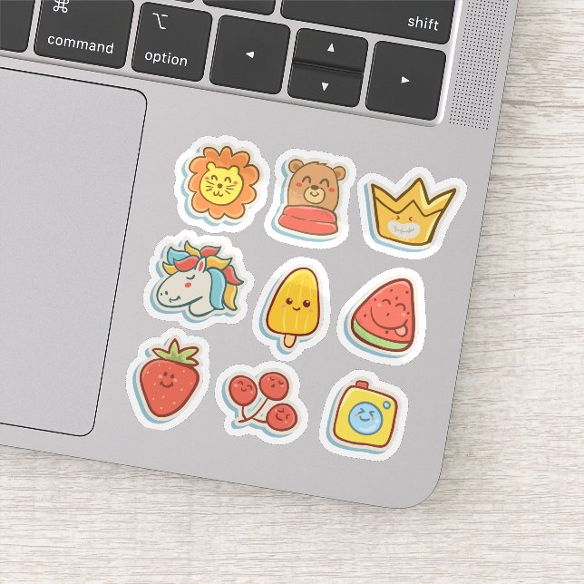 Funny personalizado colorido pegatina set (Detalle)