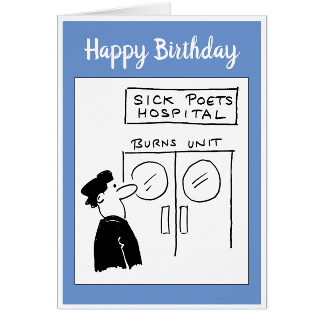 Funny Personalizado de hospital de poetas (Frente)