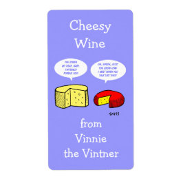 Funny Personalizado de queso Etiquetas de vino per