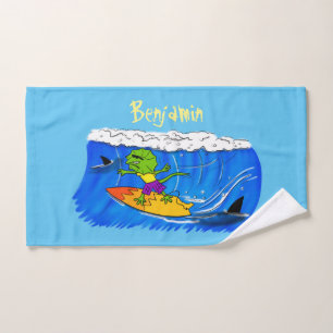 Funny personalizado de surf con lagarto frito