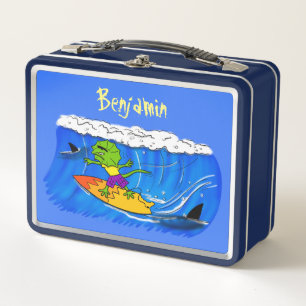 Funny personalizado de surf con lagarto frito