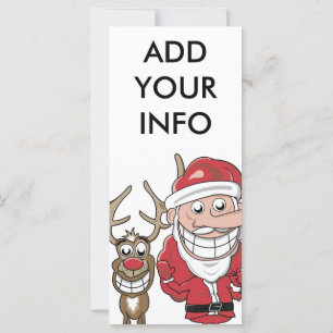 Funny Personalizado Santa y Rudolph