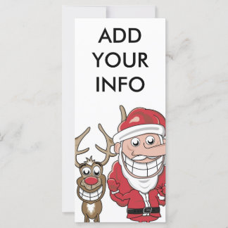 Funny Personalizado Santa y Rudolph