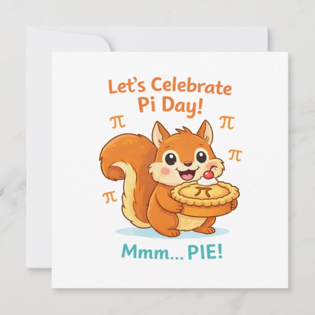 Funny Pi Day Animal with Pie – Math Lover Gift (Anverso)
