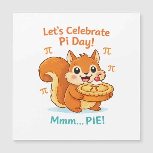 Funny Pi Day Animal with Pie – Math Lover Gift (Anverso)