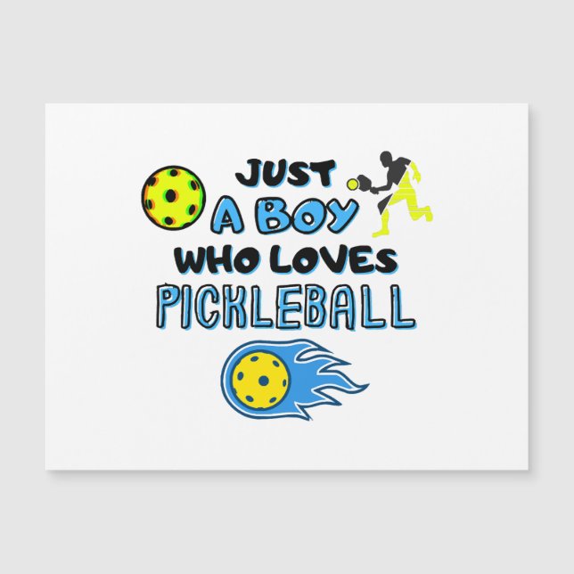 Funny Pickleball Player Just A Boy Who Loves Pickl (Anverso)