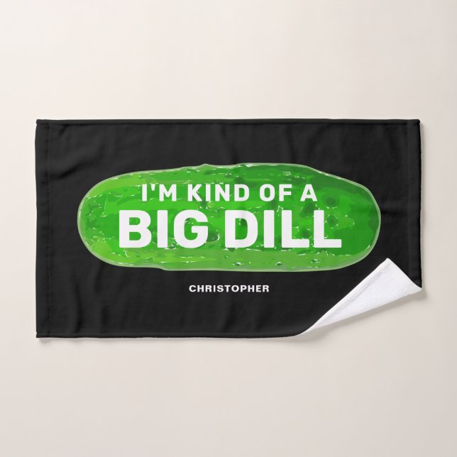 Funny Pickleball Towel Big Dill (Toalla de mano)