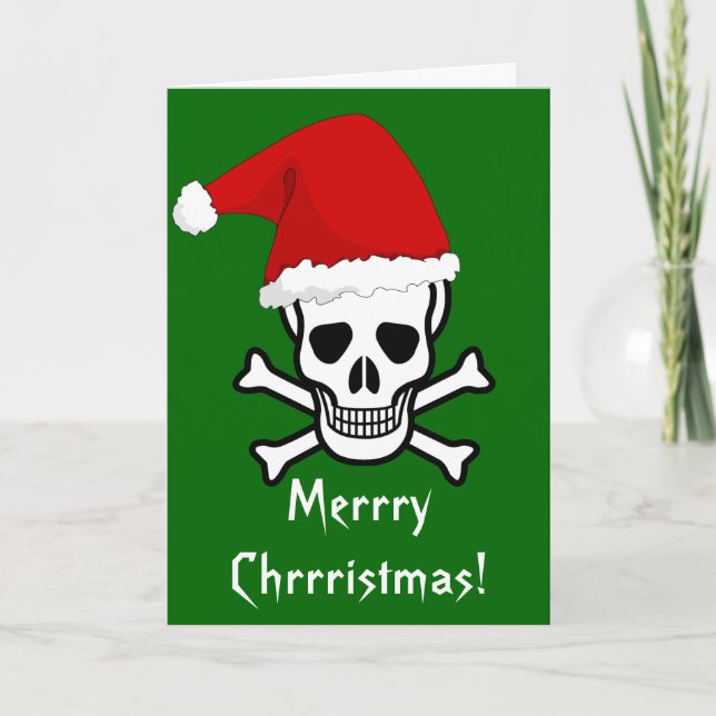 Funny Pirate Merry navidad de bienvenida Arrgh Mat (Anverso)